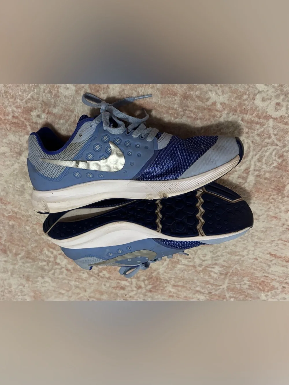 Kids Nike Shoes Blue Athletic Sneakers - Size 4.5